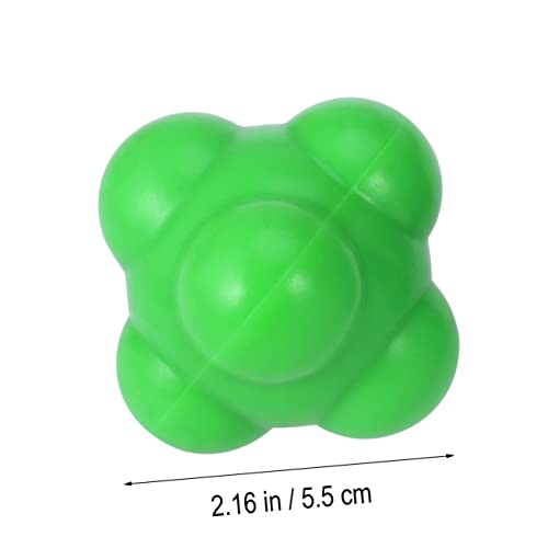 BESPORTBLE Agility Reaction Training Ball 58mm Silicone Hexagonal Ball for Speed and Coordination for Baseball Practice Suitable for Ages
