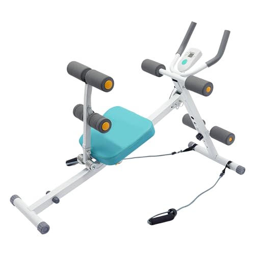 Core & Abdominal Trainers AB Workout Machine Home Gym Strength Training Ab Foldable Fitness Equipment,Abdominal Compressor Collapsible,Strength Training Abdominal Workout Machine with LCD Display