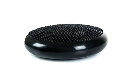 Cando-30-1870 CanDo Inflatable Balance Disc for Balance Training, Proprioception, Strengthening Lower Extremities, Posture, Stress Relief, Restlessness & Anxiety. Black, 14” Diameter (Pack of 5) - color: Black, size: 13.8" diameter (Pack of 5)