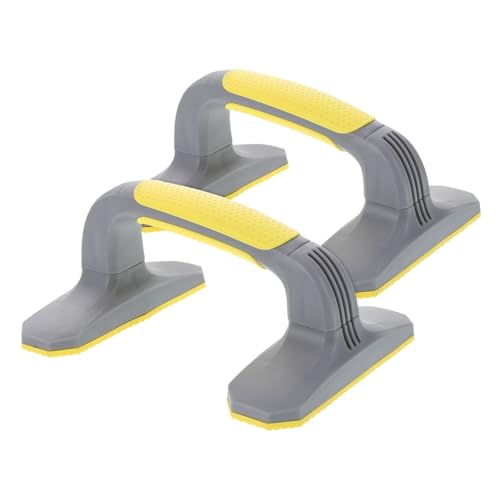 YARNOW Pushup Stands for Home Workout Equipment Non Slip Handles for Strength Training Safe and Reliable Grip - color: Yellow