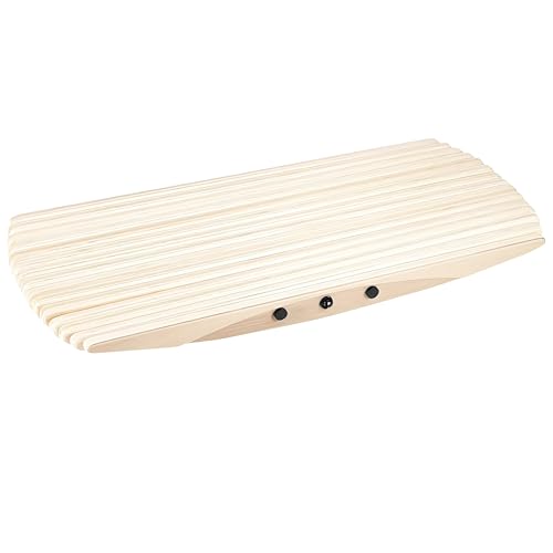 Maple Wood Balance Board, 360° Exercise Rocker Wobble Board to Simulate Surfing, Skiing & Skateboarding, Anti-Slip Flat for Standing Desk, Focus, Movement, and Ankle Strength Training