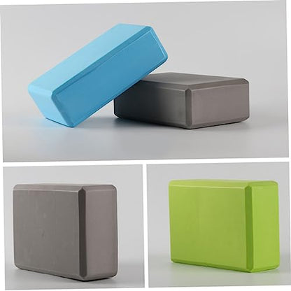 2pcs Anti-skid High Density Eva Yoga Block Rectangular Yoga Cushions for Beginners Injury Support Durable Eco-friendly Props Grey