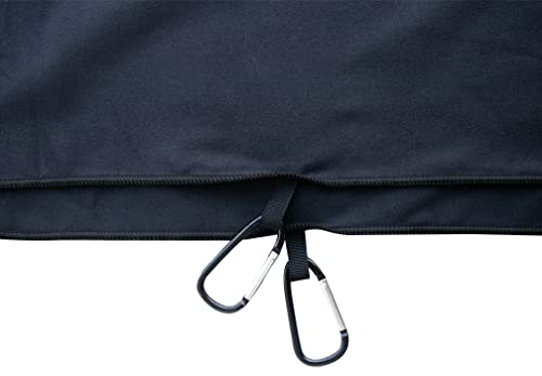 Unisex Sweat Absorbing Microfiber Handkerchiefs Quick Dry Sport Gym Towels 5 Pack - color: W02-xl 5pcs Black