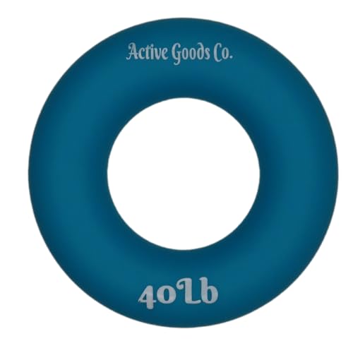 Hand Exerciser - PROFESSIONAL GRADE, Set or Single, Different Sizes. Visit to see more! Bague classique en silicone parfaite pour améliorer la force, la puissance et la vitesse dans les poignets. - size: 12.5 Single Ring - 2.5 in - 40 lb