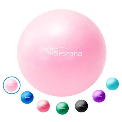 9 Inch Pilates Ball, Mini Exercise Ball for Yoga, Barre & Fitness Training - color: 1LightPink