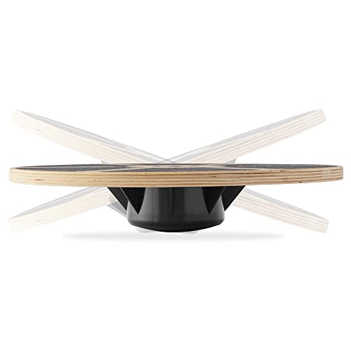 Philosophy Gym Wobble Board - Round Wooden Balance Board - Exercise Balance Trainer