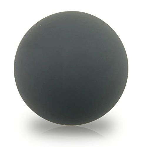 Premium Lacrosse Trigger Point Massage Balls for Myofascial Release, Plantar Fasciitis Foot Roller Therapy, Muscle Knots, Yoga Therapy, Exercise & Recovery (Gray) - color: Gray