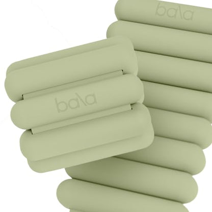 Bala Bangles Wrist & Ankle Weights for Women & Men, Home Gym Equipment - color: Sage, size: 3 LB