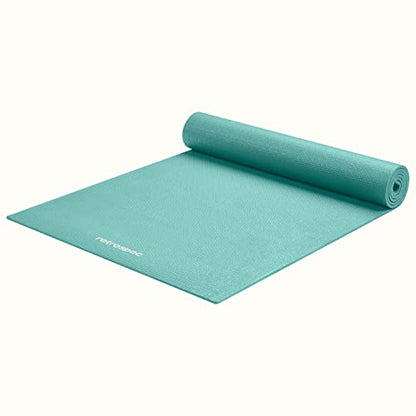 Retrospec Pismo Yoga Mat w/Nylon Strap for Men & Women - Non Slip Exercise Mat for Yoga, Pilates, Stretching, Floor & Fitness Workouts, .5mm Thick, Easy to Clean