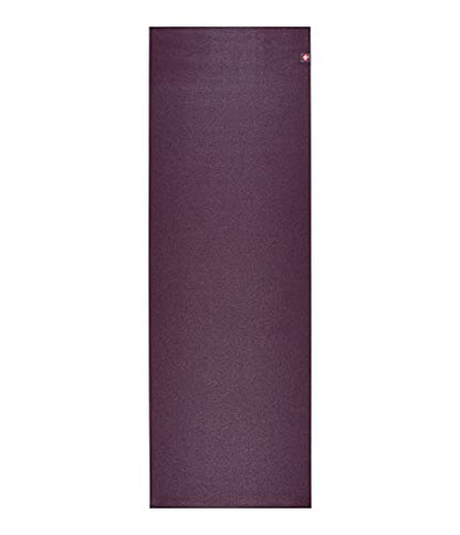 Manduka eKO SuperLite Yoga Mat - 1.5mm Natural Rubber | Foldable & Travel Friendly | Soft Textured Surface | Eco-friendly - color: Acai, size: 71" x 24"