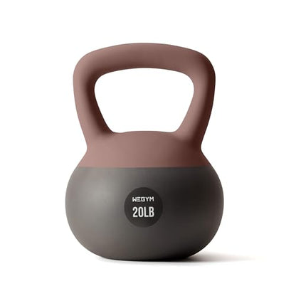WeGym Soft Kettlebells and Kettlebell Sets for Home Strength Training - color: Pink, style: 20LB