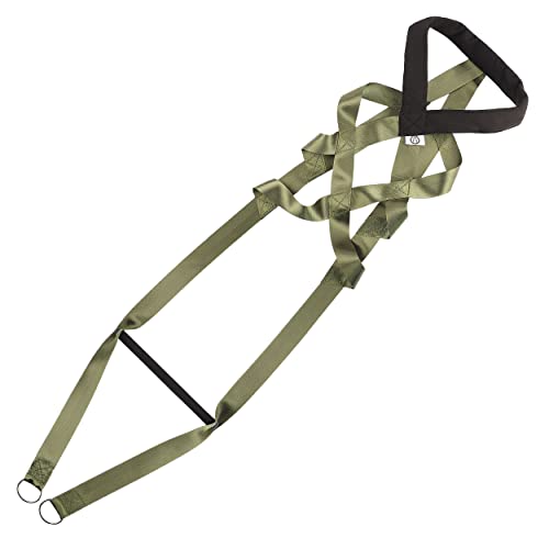 Dog Sled Harness for Large Work Dogs, Dog Pulling Sledding Harnesses for Behaviors Training,Weight Pulling,Canicross,Ski-Joring, Green - color: Green