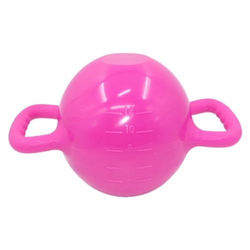 Water Filled Kettlebell Adjustable Weight with Double Handle for Home Fitness, Yoga, and Strength Training - color: Pink