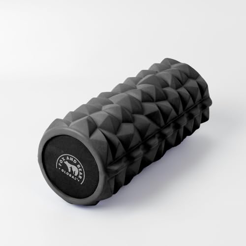 Foam Roller 13″ -Compact Massage Roller for Hands, Feet & Legs, Deep Tissue Relief, Travel-Friendly, Small EVA Muscle Roller (Black) - color: Black