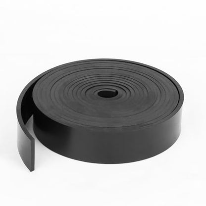 WochiTV Solid Rubber Strips, 2" Wide x 1/8" Thick x 180" Long Neoprene Rubber Sheets Rolls Perfect for DIY Gasket Material, Sealing, Liner, Shield, Padding, Mat - size: 2" W x 180" L, style: 1/8(.125") Thick