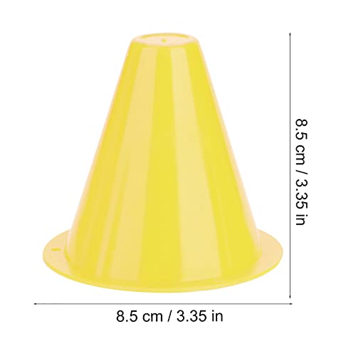 Dioche 10pcs Soccer Training Cone, Plastic Traffic Cones Sport Training Marker Cone, Disc Cones Barriers Marker Holder Sports Accessory for Soccer, Skating, Football, Basketball, Wholesale Business