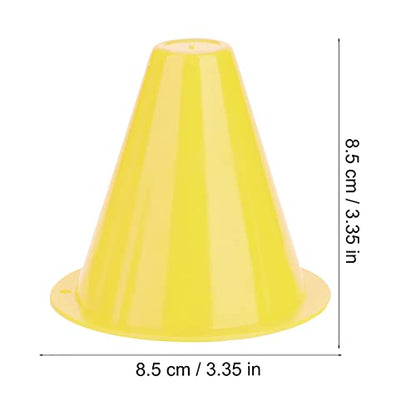 Dioche 10pcs Soccer Training Cone, Plastic Traffic Cones Sport Training Marker Cone, Disc Cones Barriers Marker Holder Sports Accessory for Soccer, Skating, Football, Basketball, Wholesale Business