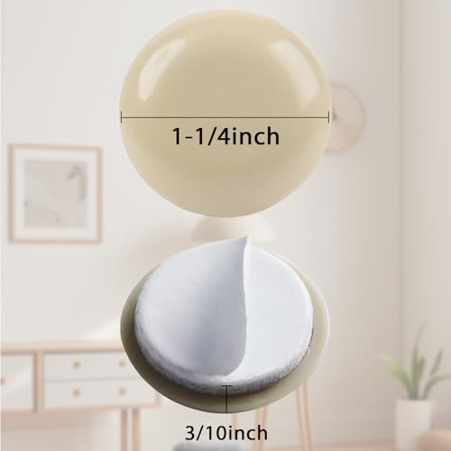 24 PCS Self-Stick Appliance Sliders for Kitchen, 1-1/4" Furniture Sliders - size: 1-1/4 inch (24pcs)