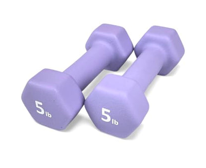 Neoprene Coated Dumbbell Hand Weight Set - style: 26-Pounds total -2 Pairs (5-LB, 8-LB)