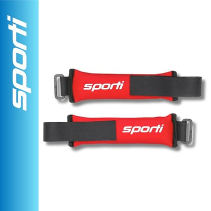 Sporti Fitness Wrist Weights - Water Weights for Aqua Belt Pool Exercise, Comfortable Fit - color: Wrist Weight - Red - 1lb