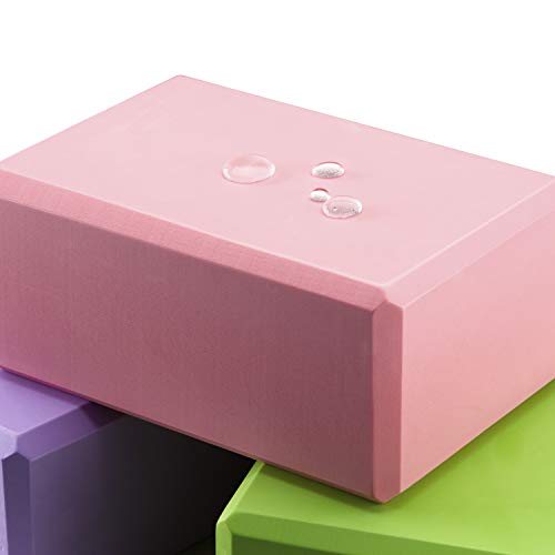 High Density EVA Foam Yoga Block 9" x 6" x 4" - color: 2PK Purple