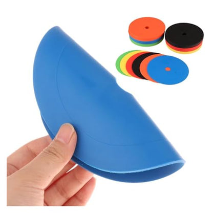 20Pcs TPE Elastomer Football Flat Cones Marker Disc with Holes Basketball Sports Speed Agility Training Aids Markers