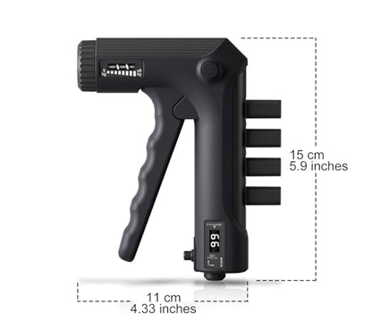 Grip Strength Trainer with Finger Exerciser, Adjustable Resistance, Forearm Strengthener Hand Gripper with Counting,Black