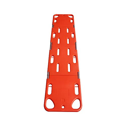 YUEWO Foldable Spine Board Stretcher Backboard for Patient, Transfer Backboard EMT Immobilization Portable Patient Transport Rescue Lightweight PE Plastics Ambulance Stretcher
