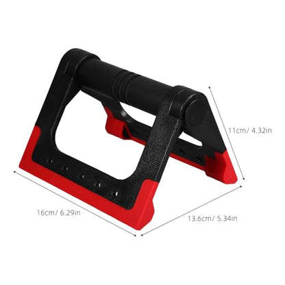 Abaodam Push-up Bars for Floor, Red Non-slip Push-up Stands with Foam Handles, 1 Pair Strength Training Fitness Equipment for Home Workout and Calisthenics