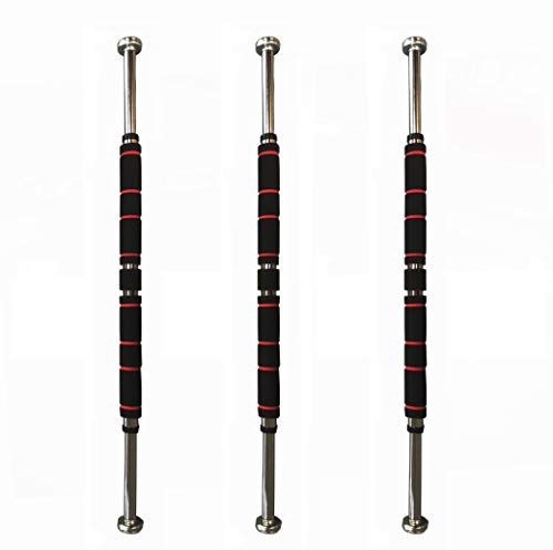 FixtureDisplays® Chin Up Bar Pull Up Bar Doorway Home Gym Exercise Strength Fitness Screw Fasten to Door Frame Twist Bar to Extend 18490NEW-NF