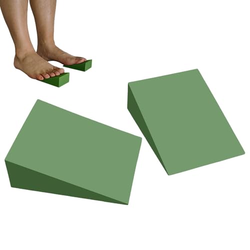Yoga Foam Wedge - Portable Foam Yoga Wedge Stretching Equipment | Supportive Yoga Block | Back Support Foam Incline Slant Board for Leg, Calf, Ankle and Foot Stretching