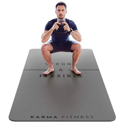 Large Exercise Mat – Extra Thick 10mm Workout Mat (72"x32") – Non-Slip TPE Yoga Mat for Women & Men – Pilates, HIIT, Fitness & Home Gym Mat – Includes Free Carry Bag