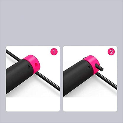 Skipping Rope, Speed Jump Rope Tangle-Free Adjustable Rope & Digital Jump Rope, Adjustable Calorie Counter Jump Skipping Ropes, Fitness Workouts Fat Burning Exercises Boxing Smart Counting - color: Blue