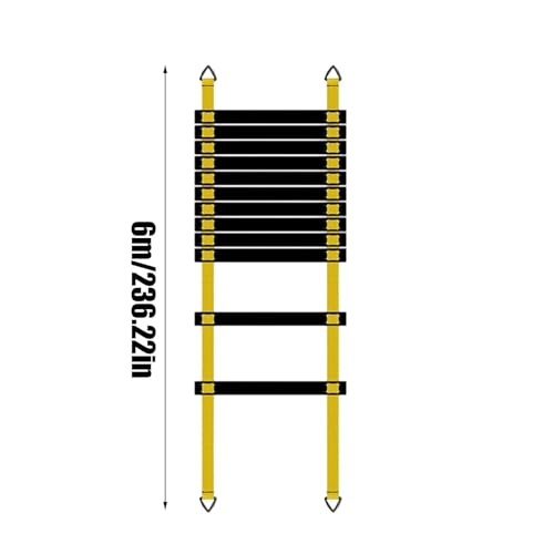 Sports Agility Ladders - Portable Fitness Training Equipment with Carry Bag, Soccer Speed Ladder Set | Athletes Drill Tool for Track Field Hockey Tennis Badminton Footwork Practice Usage