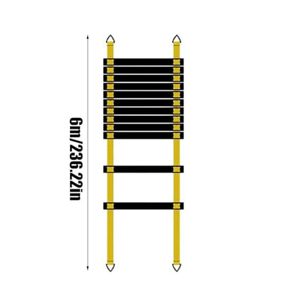 Sports Agility Ladders - Portable Fitness Training Equipment with Carry Bag, Soccer Speed Ladder Set | Athletes Drill Tool for Track Field Hockey Tennis Badminton Footwork Practice Usage