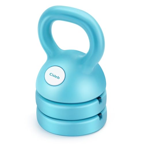 Adjustable Kettlebell Weight Set: 3-in-1 Kettlebells (5lbs 8lbs 12lbs) for Home Gym Full-Body Workout Strength Training Weight Loss | Good for Beginners