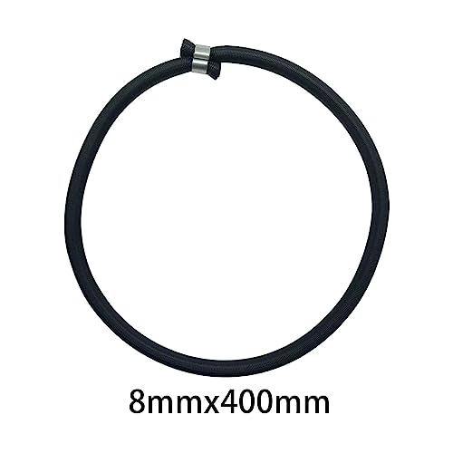 10Pcs Trampoline Elastic Rope Elastic Ties Aluminum Buckle Trampoline Accessories Bungee Cord for Tarp Canopy Exercise Fitness Trampoline, Black