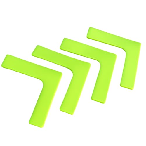 Fitness Health FH Flat Rubber Space Marker Flexible Arrow Corner DISC Set of 4 Non Slip Speed Agility Training Floor Markers KIT