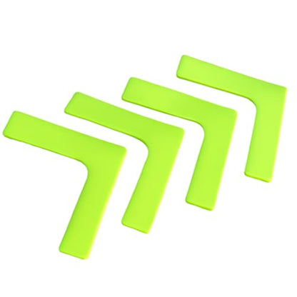 Fitness Health FH Flat Rubber Space Marker Flexible Arrow Corner DISC Set of 4 Non Slip Speed Agility Training Floor Markers KIT