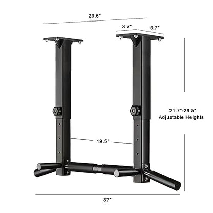 Wall Mount Pull Up Bar, Joist Beam Rafter Mount Pull-up Bar, Ceiling Mounted Chin Up Bar for Home Gym with Punching Bag Hanger - color: Black2