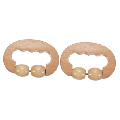 2pcs Foot and Calf Handheld Portable Roller for Neck Shoulder and Compact Design for Home and Travel Use Improves Circulation and Relieves Muscle Fatigue