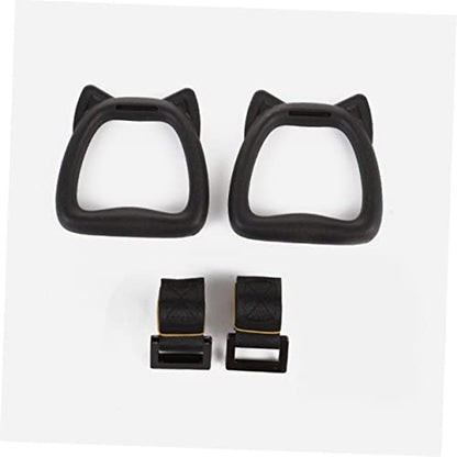 Happyyami Adjustable Gymnastics Rings with Straps for Kids 1 Set of Professional Fitness Circles for Indoor Strength Training and Pull-Ups Suitable for Home Exercise