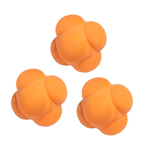 GSE Sports Reaction Balls for Field Training, Agility Trainer for Baseball - color: Orange, style: 3-Pack