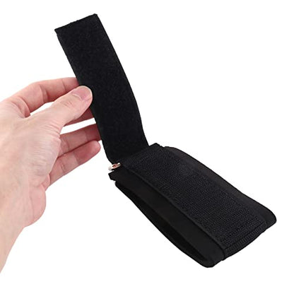 2Pcs Fitness Equipment Gym Ankle Strap Padded Double D-Ring Adjustable Ankle Weight Leg Training Brace Support Black