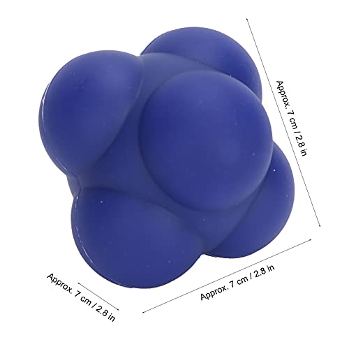 Silicone Reaction Ball, Portable Hand Eye Coordination Speed Reflex Training Ball Training Equipment Multiside Reaction Ball for Sports, Rehabilitation, Pet