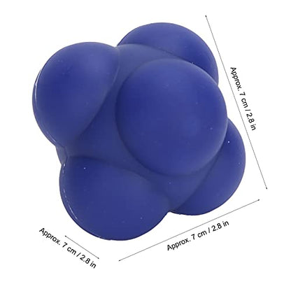 Silicone Reaction Ball, Portable Hand Eye Coordination Speed Reflex Training Ball Training Equipment Multiside Reaction Ball for Sports, Rehabilitation, Pet