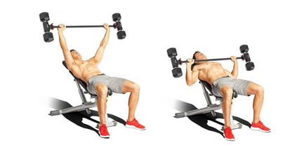 Dumbbell Converter - Turn Dumbbells into Barbell Set, Up to 220LB Capacity