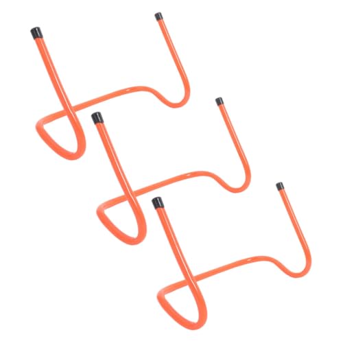 Beaupretty 3pcs Plastic Sports Agility Hurdles 15cm Speed Training Obstacles for Soccer Football Youth Agility Drills and Footwork Practice
