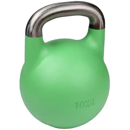 Kettle Bells Women Men's Fitness Training Competitive Kettlebell, Home Shaping All-Steel Kettle Ball, Sports Equipment, Squat/Pull/Swing(Light green-10kg) - color: Light Green-10kg