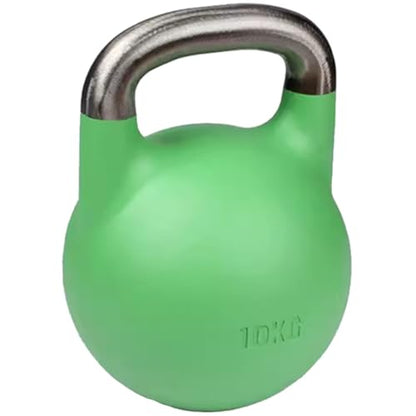 Kettle Bells Women Men's Fitness Training Competitive Kettlebell, Home Shaping All-Steel Kettle Ball, Sports Equipment, Squat/Pull/Swing(Light green-10kg) - color: Light Green-10kg